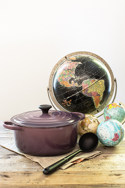 Soup with globe